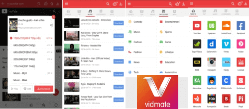تحميل برنامج Vidmate لتحميل فيديوهات يوتيوب وفيسبوك مجانا للاندرويد